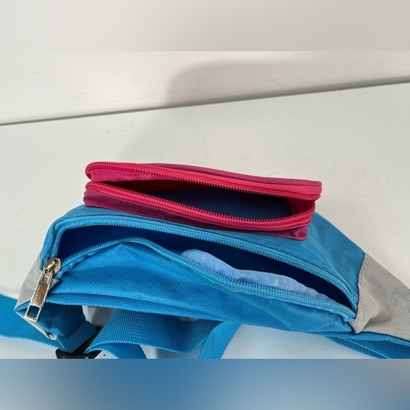 Kokanee Beer Fanny Pack Hip Sack Zip Up Adjustable Strap Pink Blue Retro 90s - Picture 5 of 5